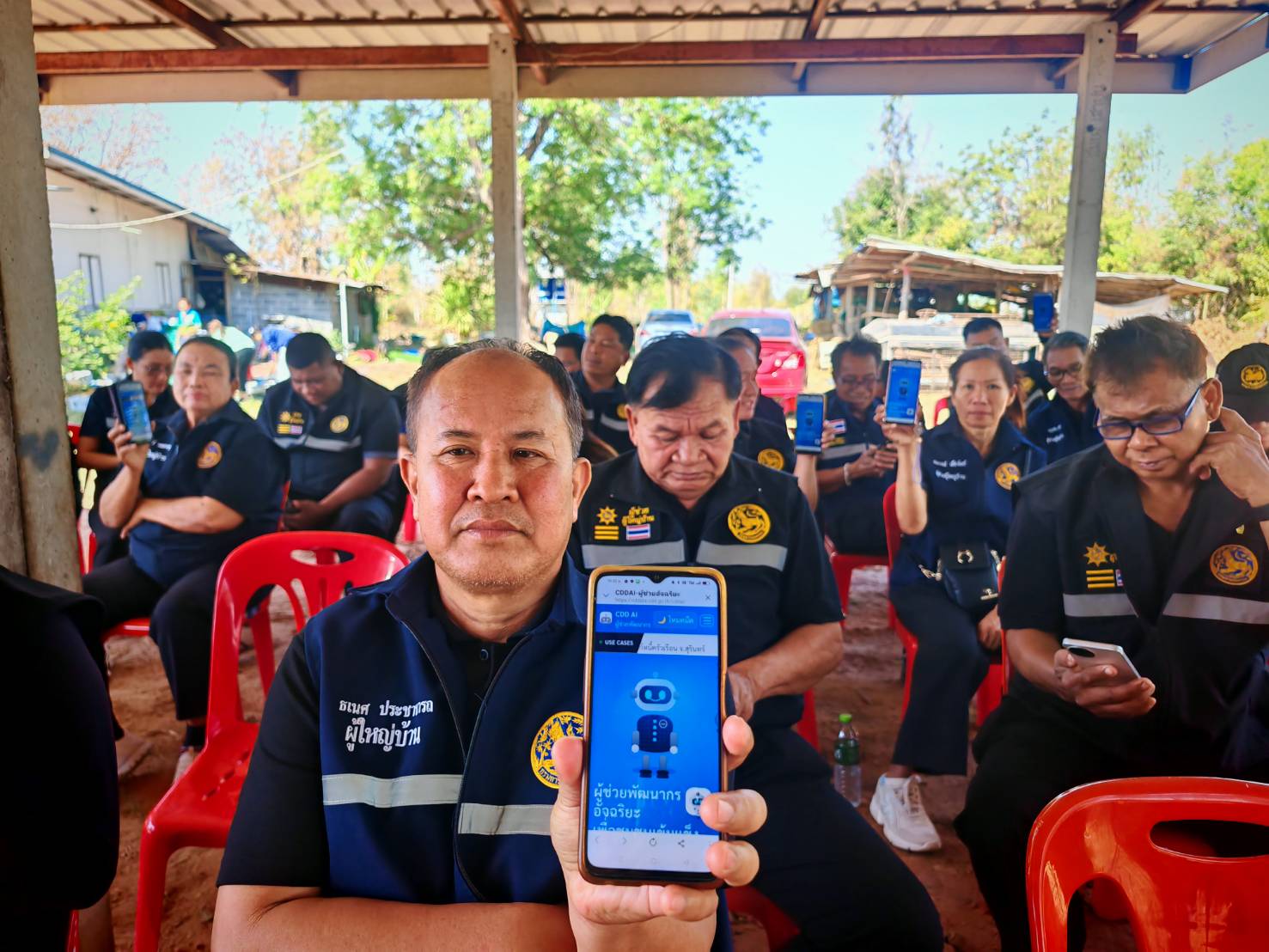 พช.ชนบท:ร่วมประชมตำบลและประชาสัมพันธ์ AI CDD CHATBOT ตำบลปอแดง